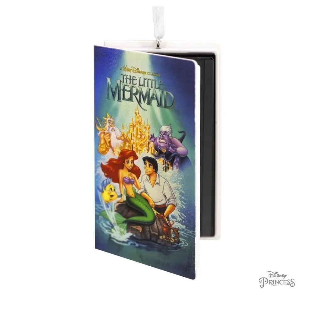 Hallmark Disney The Little Mermaid Retro Video Cassette Case Ornament NWT